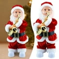 thumbnail image 1 of Electric Christmas Santa Plush Santa Claus Creative Funny Xmas Doll, Music Decorations Christmas Decor for Indoor Outdoor (Sax), 1 of 5