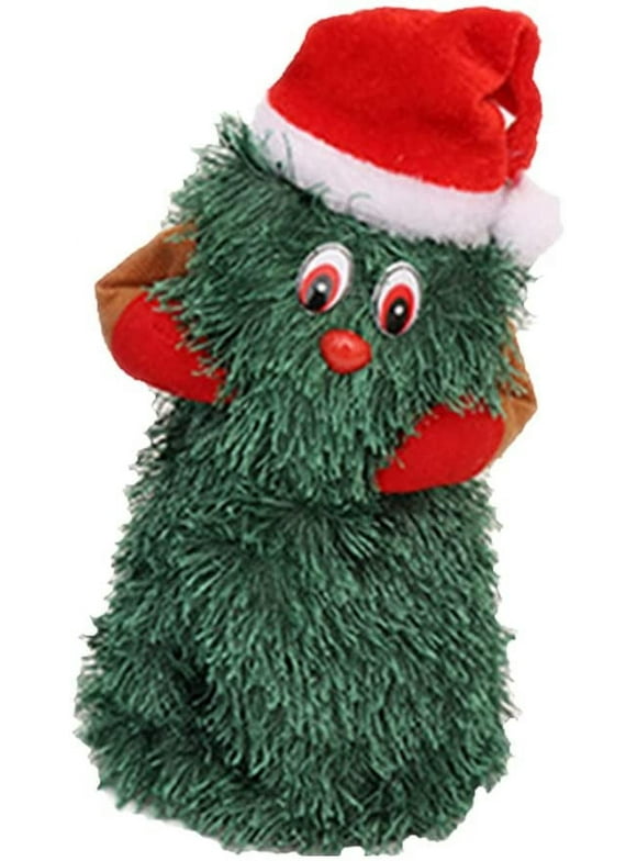 Electric Christmas Tree Singing and Dancing Christmas Plush Toy, Green Xmas Tree Animated Christmas Decorations Xmas Gifts