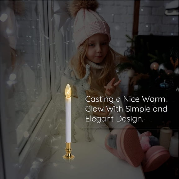 Electric Christmas Window Candle Lamp - 6 Pack