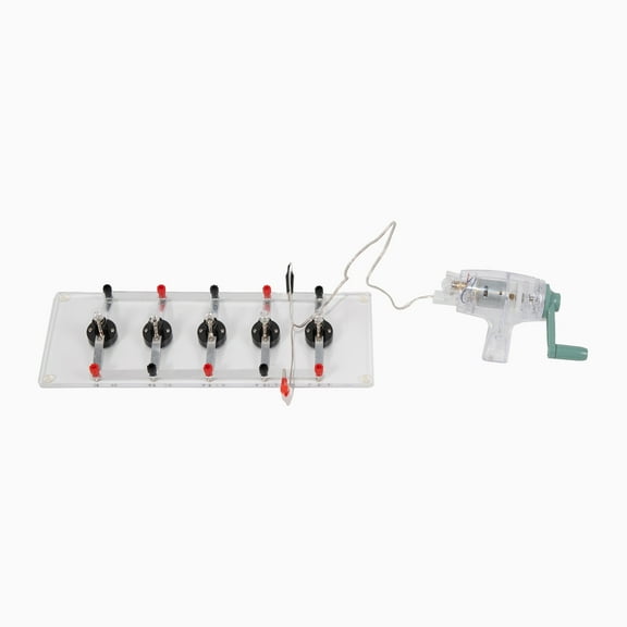 Electric Circuit Board Kit with Lamp Board and Hand Crank Generator.