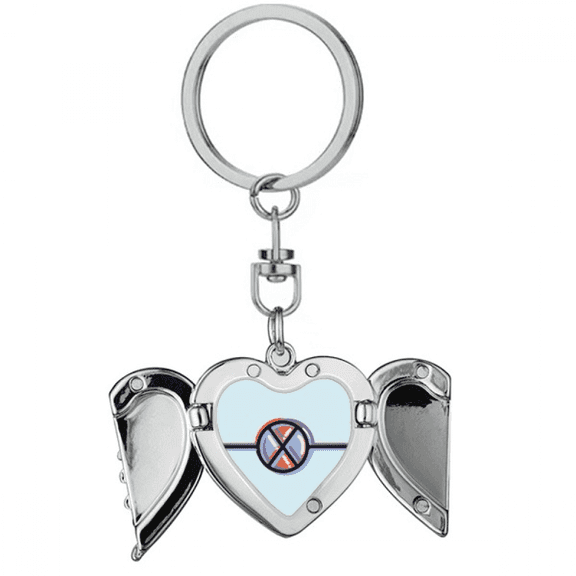 Electric Circuit Diagram Heart Angel Wing Key Chain Holder
