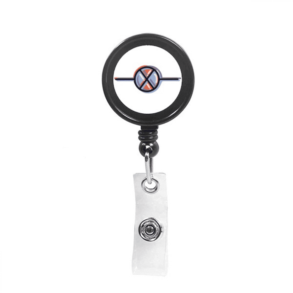 Electric  Circuit Diagram Retractable Keychain Badge Holder ID Badge