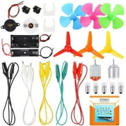 Electric Circuit Motor Kit, Science Experiment Educational Montessori Learning Kits Set for Kids DIY STEM Engineering Project
