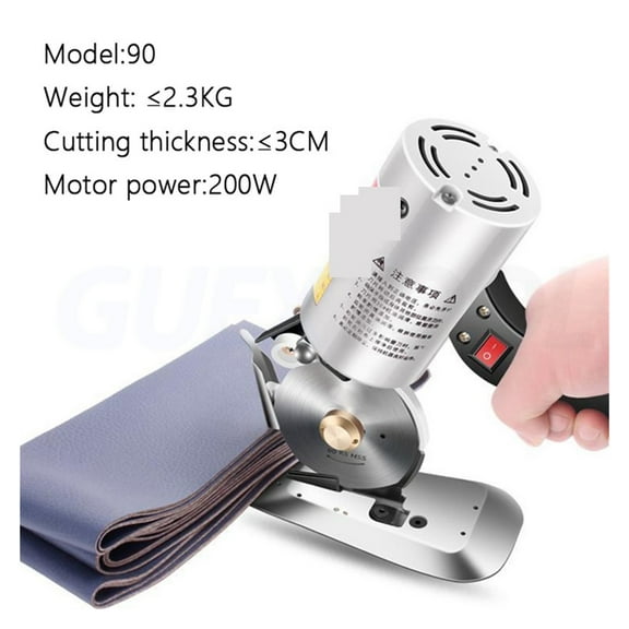 Electric Circular Knife Cutting Machine Clothing Electric Scissors Leather Fabric Paper Handheld Cutting Machine ,Effortless Cutting