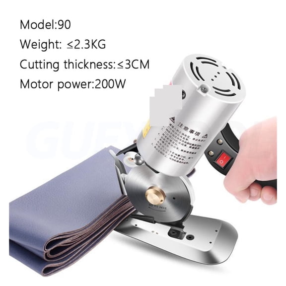 Electric Circular Knife Cutting Machine Clothing Electric Scissors Leather Fabric Paper Handheld Cutting Machine ,Sharp & Durable