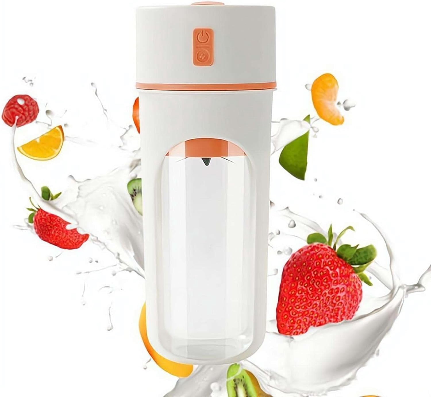 Electric Citrus Juicer, Mini Portable Cordless Juicer With Type-c Rechargeable,Multipurpose Personal Size Blenders for Smoothies,Juicing,11.49 Fl.oz,Easy Travel Friendly Kitchen Appliance