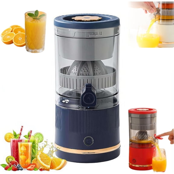 Electric Citrus Juicer Stainless Steel, Automatic Orange Juice Squeezer for Lemons and Limes, One-click Hands-Free Juicing Machine, Easy to Clean Small Kitchen Appliance Gift