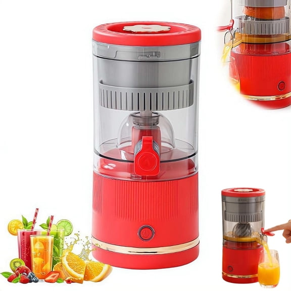 Electric Citrus Juicer Stainless Steel, Automatic Orange Juice Squeezer for Lemons and Limes, One-click Hands-Free Juicing Machine, Easy to Clean Small Kitchen Appliance Gift