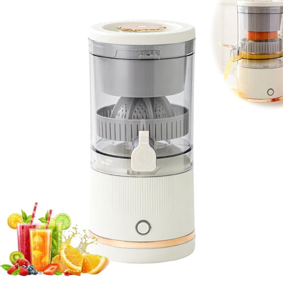 Electric Citrus Juicer Stainless Steel, Automatic Orange Juice Squeezer for Lemons and Limes, One-click Hands-Free Juicing Machine, Easy to Clean Small Kitchen Appliance Gift
