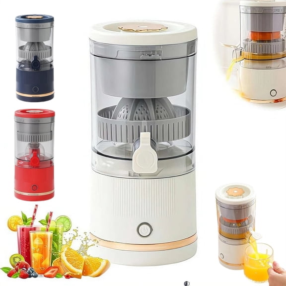 Electric Citrus Juicer, Stainless Steel Automatic Squeezer, One-Click Hands-Free Machine for Orange Lemon Lime, Easy to Clean
