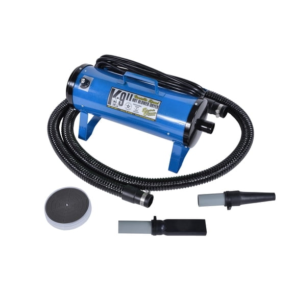 Electric Cleaner Company ECC K9 II Variable Speed Dog Blow Dryer, Metallic Blue - Heavy Duty Durable Design with High Performance for Professional Grooming and at Home