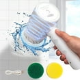 thumbnail image 1 of Electric Cleaning Brush | Handheld Multi-Purpose Scrubber | 3 Replaceable Brush Heads | USB Rechargeable | Powerful 360掳 Rotation | Kitchen Bathroom Shoes | Portable Ergonomic | Home Cleaning Tool, 1 of 9