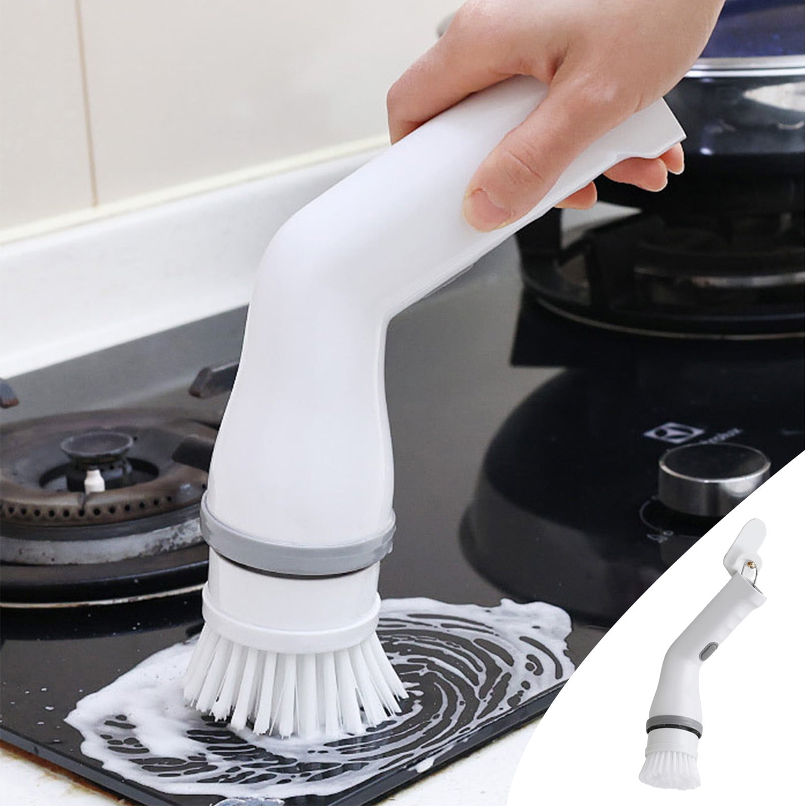 Electric Cleaning Brush , Electric Washing Brush With 2 Replaceable