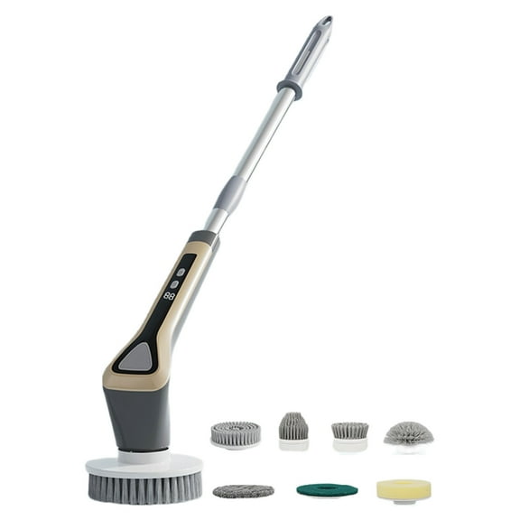 Electric Cleaning Brush Window Wall Cleaner Electric Scrub Brush Rotating Scrubber Kitchen Bathroom Cleaning Tool