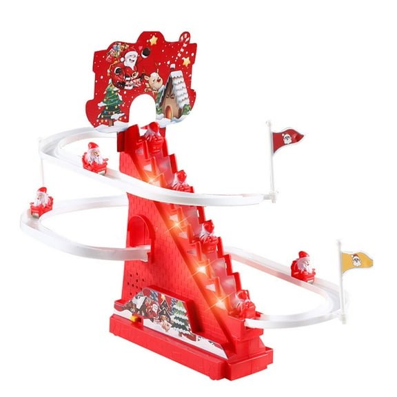 Electric Climbing Ladder Santa Claus Gift Santa Climbing Ladder for Tabletop Style A