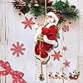 thumbnail image 1 of Electric Climbing Santa 2022 Christmas Ornament On Rope Ladder Christmas Tree Indoor Outdoor Hanging Christmas Creative Decoration for Christmas Tree Fireplace Home Decor, 1 of 7
