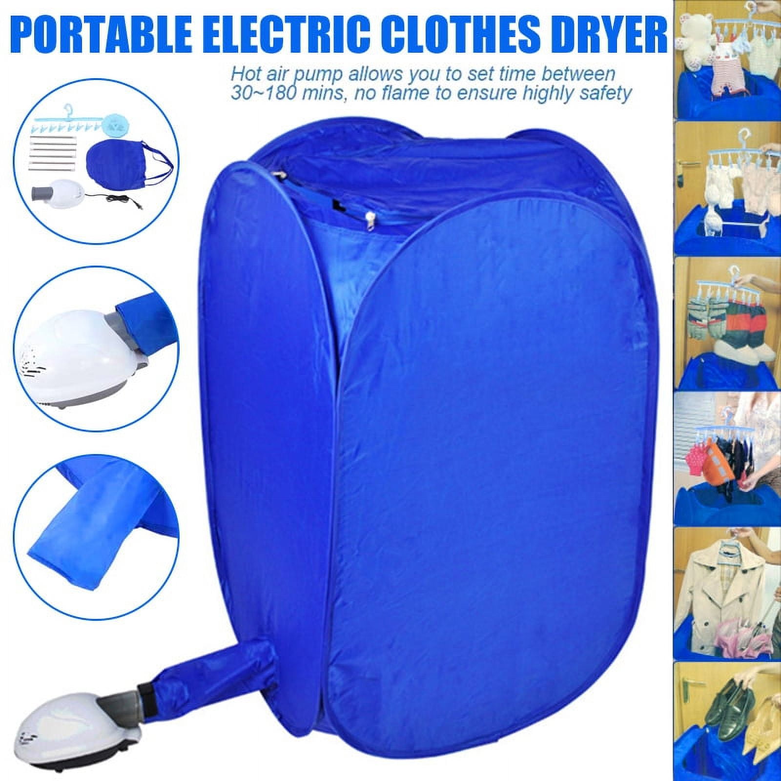 Portable Clothes Dryer, 200-400W Multifunctional Small Dryer with Big  Clothes Bags and Warm Shoe Expansion Tube for Travel Home Laundry