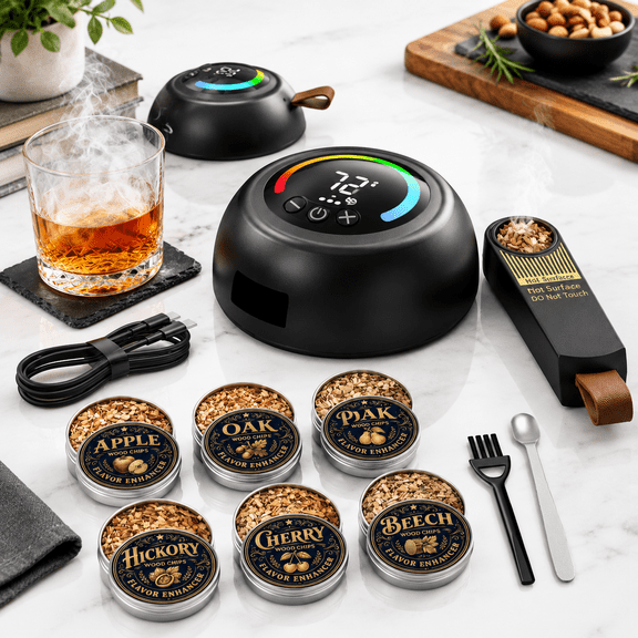 Electric Cocktail with Timer and Built-In Fan for Infusing Spirits and Drinks
