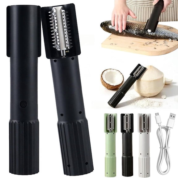 Electric Coconut Grater Machine,Portable Handheld Coconut Scraper Peeler,Electric Fish Scaler Remover,Automatic Rotating Kitchen Graters,Fish Scaler Descaler Tool,Multi-Purpose Electrics Grater