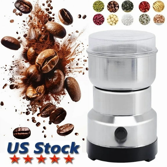 Electric Coffee Bean Grinder Nut Seed Herb Grind Spice Crusher Mill Blender New~