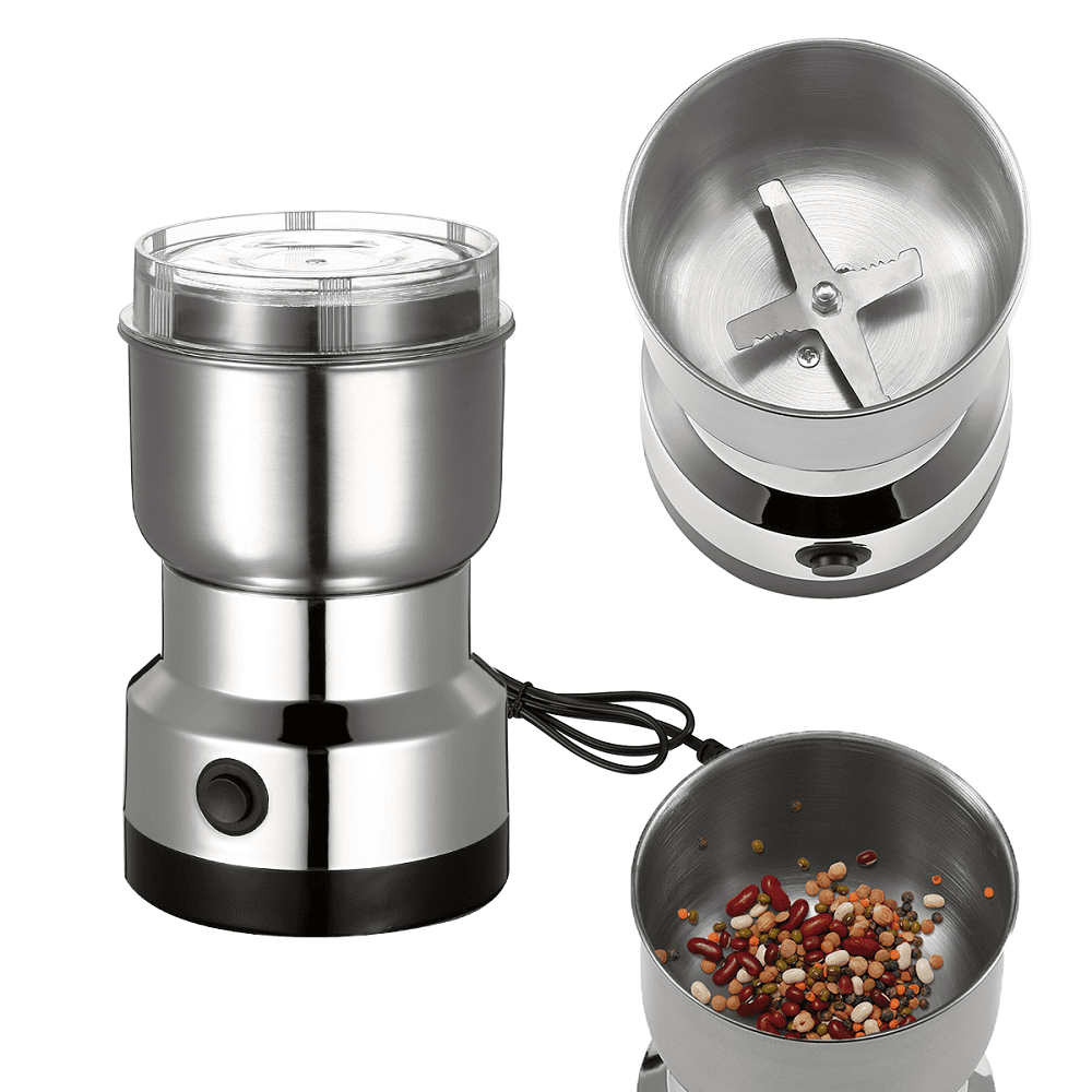 Electric Coffee Bean Grinder Nut Seed Herb Grind Spice Crusher Mill Blender