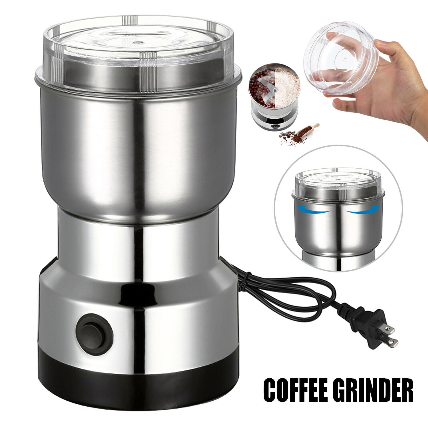 Electric Coffee Grinder For Home Nuts Beans Spices Blender Grains Grin –  The Izin Store