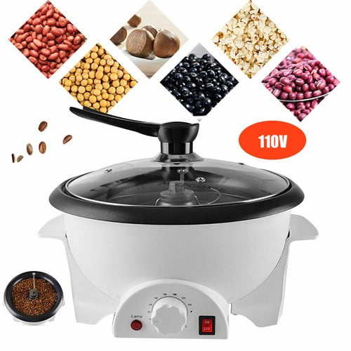 Electric Coffee Bean Roaster Machine(Upgraded Version), Home Use 110V 800W Household Peanut Nuts Cashew Chestnuts Coffee Roaster Roasting Baking Machine