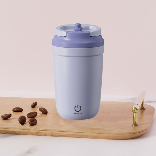 Electric Coffee Cup Mixing Cup with Lid Stainless Steel Electric