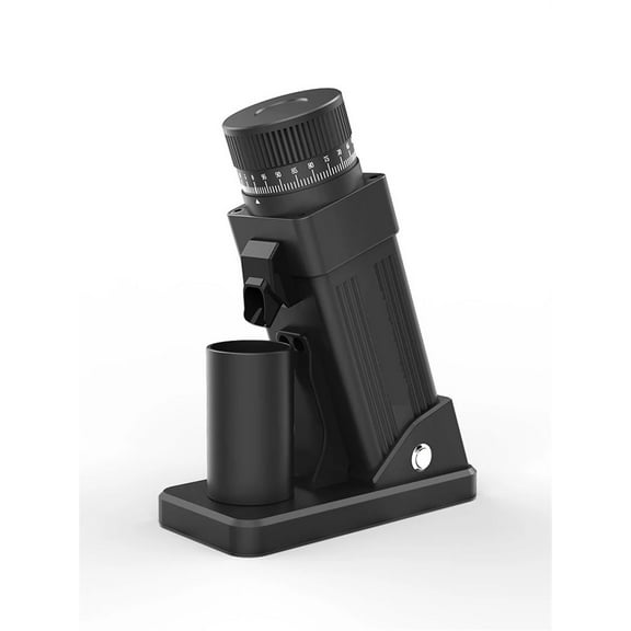 Electric Coffee Grinder 55MM Espresso Cone Burr Stepless Fineness Adjustment Cold Brew Bean Grinder Black Sliver ,Powerful Power