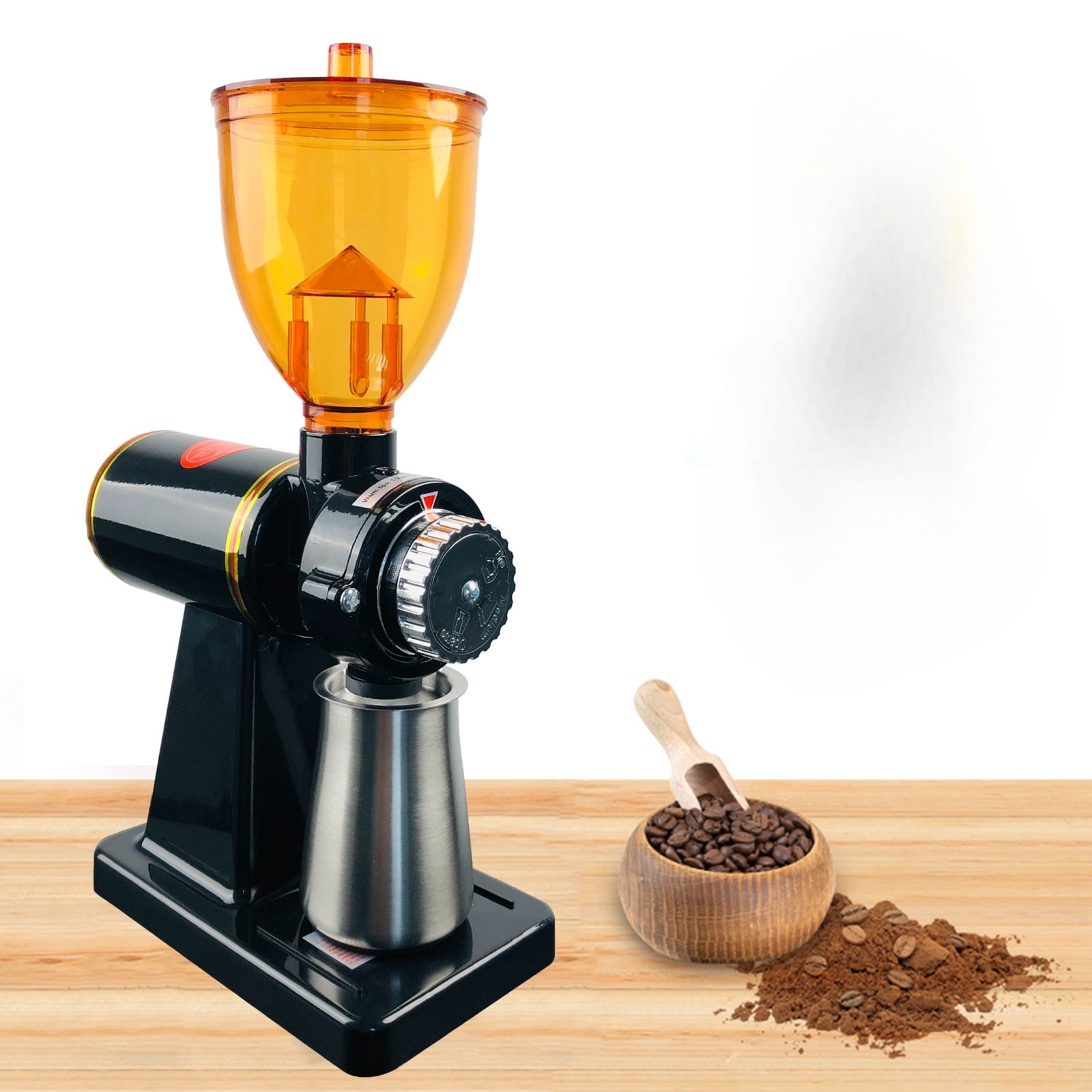 Electric Coffee Grinder - 8 Adjustable Grind Settings, 180W Motor, Anti-Corrosion, Easy Clean - Ideal for Espresso, Drip & Americano - 0.55lbs Capacity, Fast & Efficient