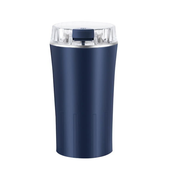 Electric Coffee Grinder With Brush, Powerful And Fast Grinding Of Coffee Bean And Spice, One-touch Button Powder Grinder (Blue)