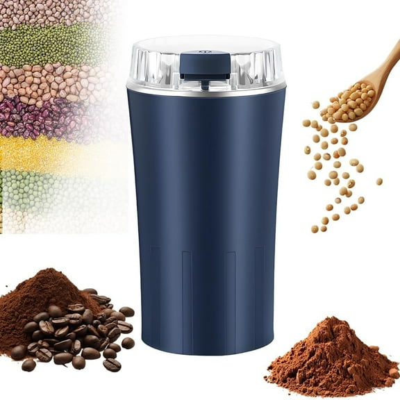 Electric Coffee Grinder and Spice Grinder, 300W Powerful Motor with Stainless Steel Blades, for Coffee Beans & Herbs, One-Touch Operation