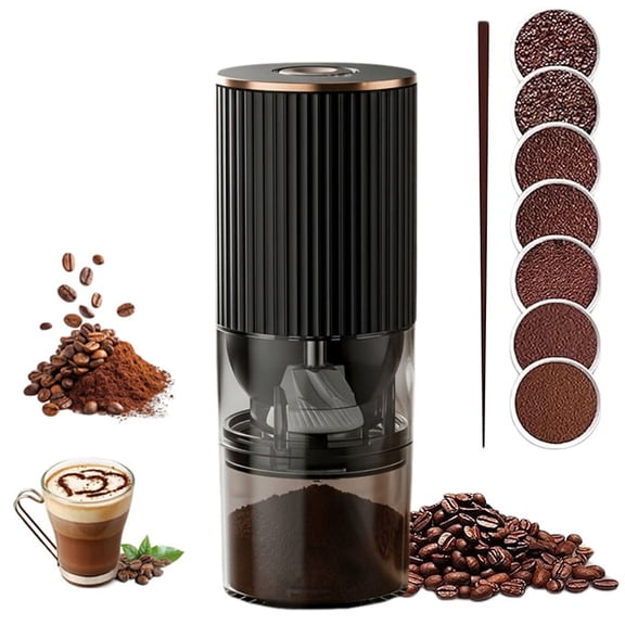 MGGEED Cordless Coffee Grinder, USB Rechargeable with Ceramic Burr, Adjustable for Home and Travel