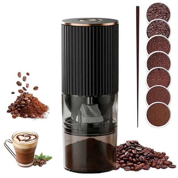 MGGEED Cordless Coffee Grinder, USB Rechargeable with Ceramic Burr, Adjustable for Home and Travel