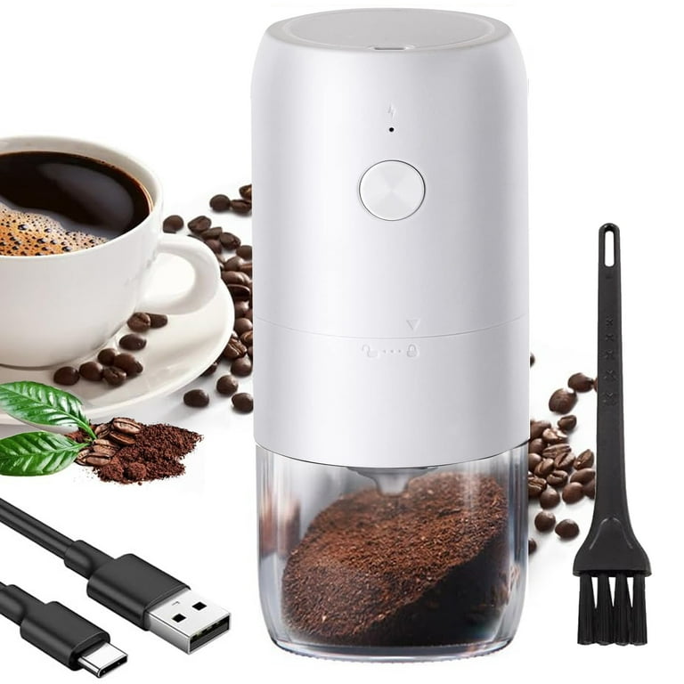 SPAOTREM Electric Coffee Grinders with Ceramic Cone Grinder Coffee Bean  Grinder, Adjustable Coarseness, Type-C Portable Rechargeable Electric  Espresso