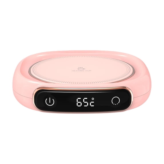 Electric Coffee Mug Warmer with Auto Shut Off,Temperature Settings Smart Cup Heater for Desk, Heating Coffee Milk Tea Beverage(Pink)