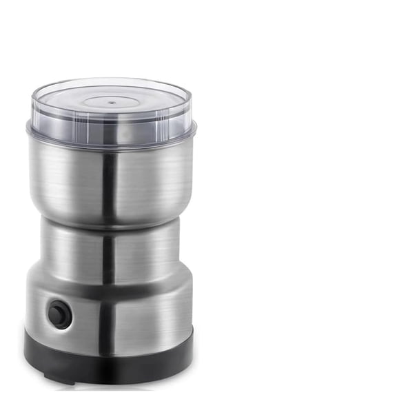 Electric Coffee and Spice Grinder With 4 Stainless Steel Blades - Fast Grinding Mill, One Button Use Portable for Home Kitchen Household Mixer