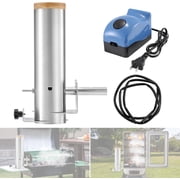 Electric Cold Smoke Generator with Lid & Air Pump, Portable Barbecue Smoker, Wood Chips Pellets Smoker Generator, Stainless Steel Hot and Cold Smoke Maker Machine