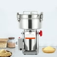 thumbnail image 1 of Electric Commercial Grain Grinder, Stainless Steel Spice Grinder with Intelligent Timer Countertop Grinding Machine for Grains, Spices, Coffee Beans (2500g), 1 of 15