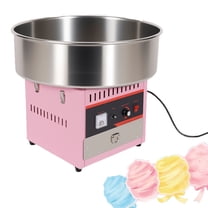 Electric Commercial Pink Cotton Candy Machine, 1000W Electric Cotton Candy Machine, Commercial Cotton Candy Machine, Commercial Floss Maker with Stainless Steel Bowl&Sugar Scoop for Theme Park, Fair