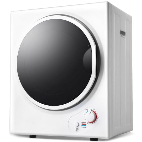 Electric Compact Clothes Dryer, 850W Portable Laundry Dryer with 5 Drying Modes, Stainless Steel Tub and Wall Mount Kit, Front Load Electric Clothes Dryer Machine for Apartments, Dormitory, RVs