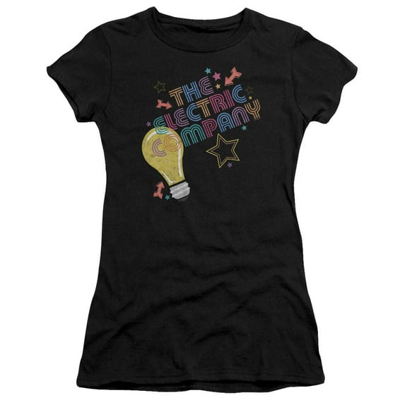 Electric Company/Electric Light S/S Junior Women's T-Shirt Sheer Black