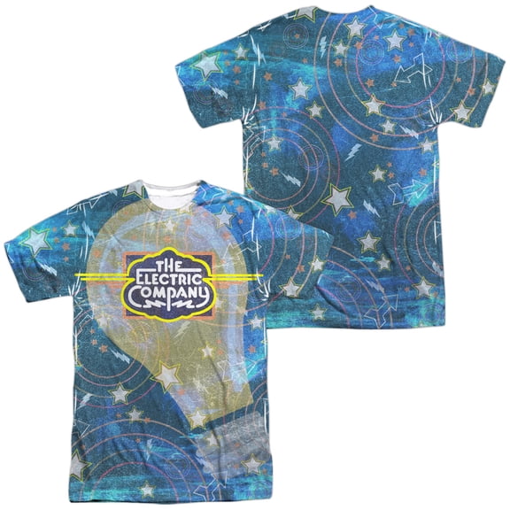 Electric Company Electrifying Unisex Adult Sublimated Costume T Shirt (Front/Back), Small
