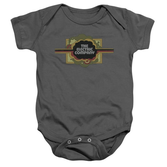 Electric Company/Logo-Infant Snapsuit Charcoal-6Mos