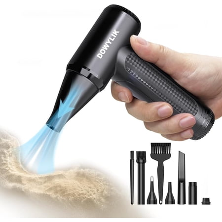 Electric Compressed Air Duster, Air Duster for Computers Cordless PC Dusters Keyboard Electronics Cleaning Kit - 150000RPM for Car, Home, Office
