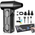thumbnail image 1 of Electric Compressed Air Duster Rechargeable, 180,000RPM Cordless Computer Air Blower Duster for Pc & Electronics, 3-Gear Mini Air Blower Jet Turbo Fan for Car, Home, Office, Keyboard, Outdoor, 1 of 6