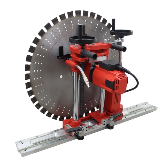 Electric Concrete Cutting Machine Quickly Disassemble Track Concrete Wall Cutter 220V 16.1" Cutting Depth