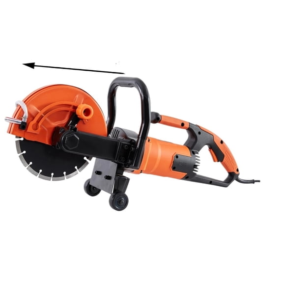 Electric Concrete Saw Circular Saw Cutter Adjustable Cutting Depth Wet Disk Cutter Includes Water Line