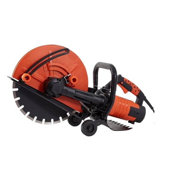 Electric Concrete Saw Circular Saw Cutter Adjustable Cutting Depth Wet Disk Cutter Includes Water Line