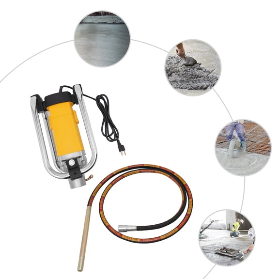 Electric Concrete Vibrator, Concrete Vibrating Tool, Hand Held Portable Concrete Vibrator 2000W 4300r/min